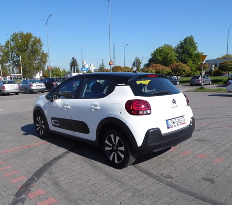 Citroen C3 cena 59900 przebieg: 51000, rok produkcji 2021 z Świdnik małe 92